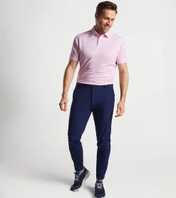 Online Peter Millar Albatross Cotton-Blend Performance Polo PINK LOTUS