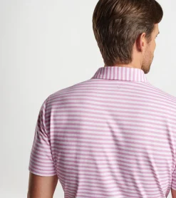 Online Peter Millar Albatross Cotton-Blend Performance Polo PINK LOTUS