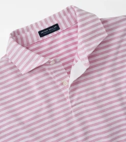 Online Peter Millar Albatross Cotton-Blend Performance Polo PINK LOTUS