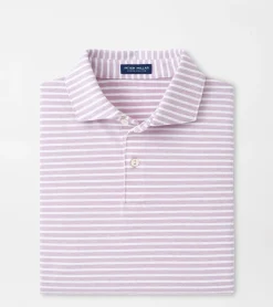 Hot Peter Millar Albatross Stripe Cotton Blend Piqu&eacute; Polo Regatta Blue