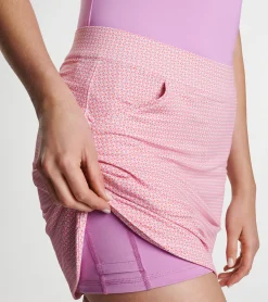 Outlet Peter Millar Alice Geo Petal Hem Skort Lilac Blossom