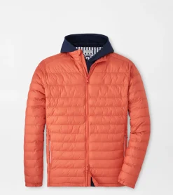 New Peter Millar All Course Jacket Burning Sunset
