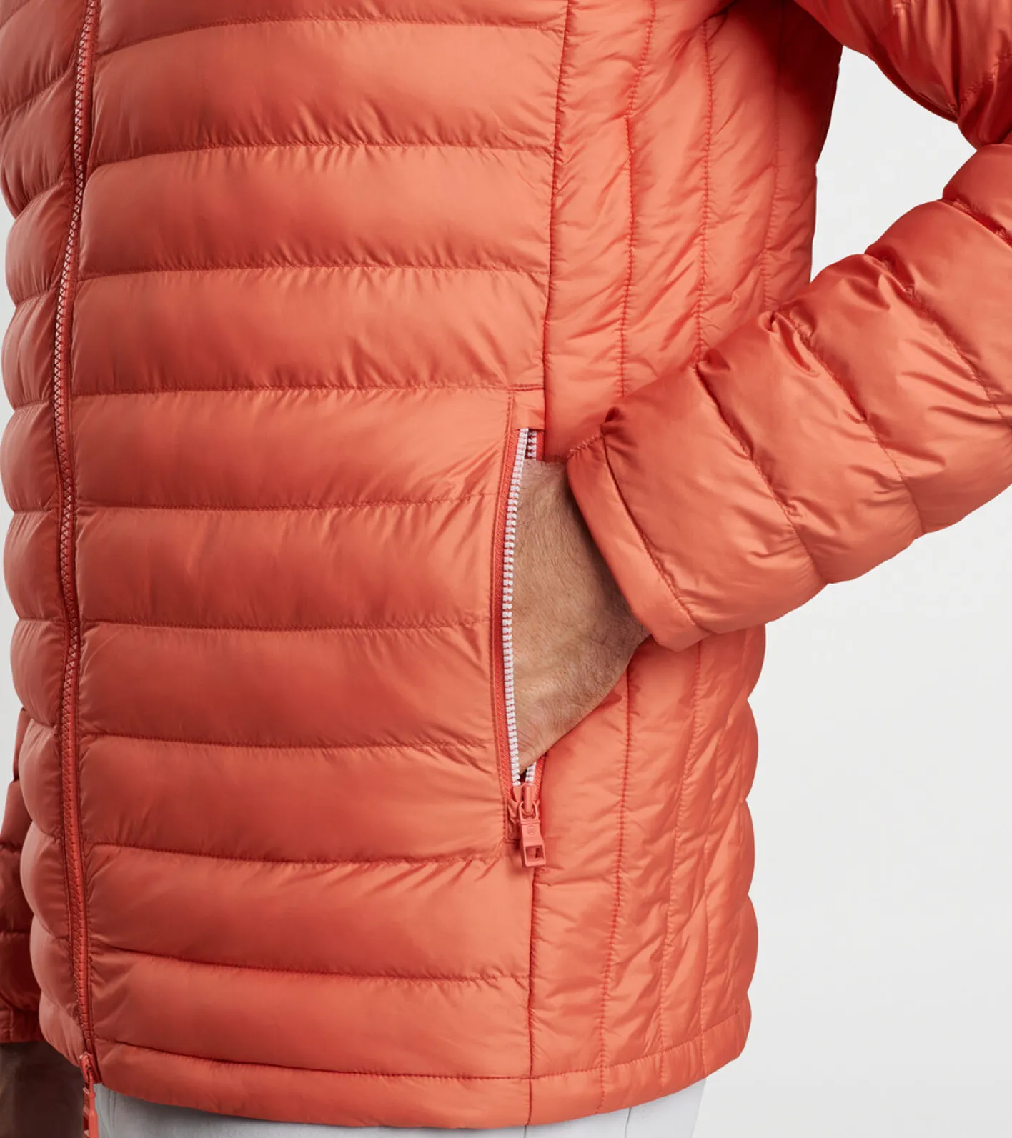 New Peter Millar All Course Jacket Burning Sunset