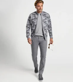 Sale Peter Millar Alpine Reversible Full-Zip Cardigan Gale Grey