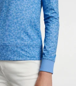 New Peter Millar Azalea Birdie Sport Sweatshirt Bonnet