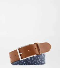 Outlet Peter Millar Badlands Bluff Printed Belt 32