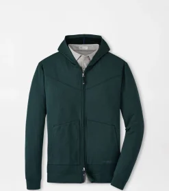 Sale Peter Millar Beaumont Performance Full-Zip Hoodie BALSAM