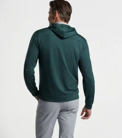 Sale Peter Millar Beaumont Performance Full-Zip Hoodie BALSAM