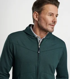 Sale Peter Millar Beaumont Performance Full-Zip Hoodie BALSAM