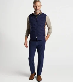 Fashion Peter Millar Blaze Insulated Vest Gale Grey