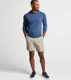 Best Peter Millar Cannon Popover Hoodie Atlantic Blue