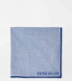 Outlet Peter Millar Pocket Square Chambray
