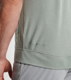 Sale Peter Millar Cloudglow Performance Hoodie Vest SAGE FOG