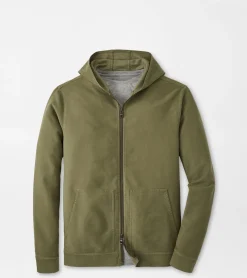 Online Peter Millar Coastline Full-Zip Hoodie Sage