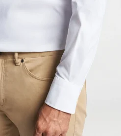 Sale Peter Millar Collins Performance Oxford Sport Shirt White