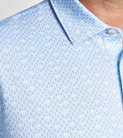 Fashion Peter Millar Corkscrew Performance Jersey Polo White