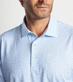 Fashion Peter Millar Corkscrew Performance Jersey Polo White