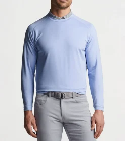 Best Peter Millar Cradle Performance Crewneck ICEBERG BLUE