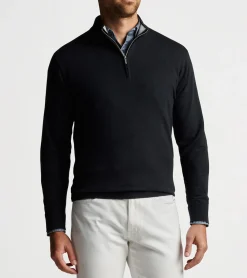 Fashion Peter Millar Crest Quarter-Zip Black