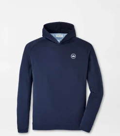 Discount Peter Millar Crown Seal Pine Performance Hoodie Navy