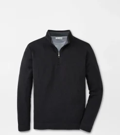 Best Peter Millar Crown Sweater Fleece Quarter Zip Navy
