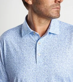 Sale Peter Millar Dazed And Transfused Performance Jersey Polo White/ Bonnet