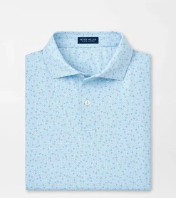 Discount Peter Millar Diamond In The Rough Performance Jersey Polo Blue Frost