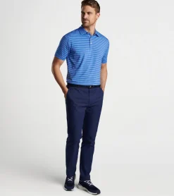 Outlet Peter Millar Drum Performance Jersey Polo Sapphire