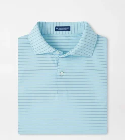 Online Peter Millar Duet Performance Jersey Polo Cirrus Blue