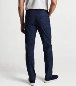 Sale Peter Millar eb66 Delos Paisley Performance Five-Pocket Pant Navy