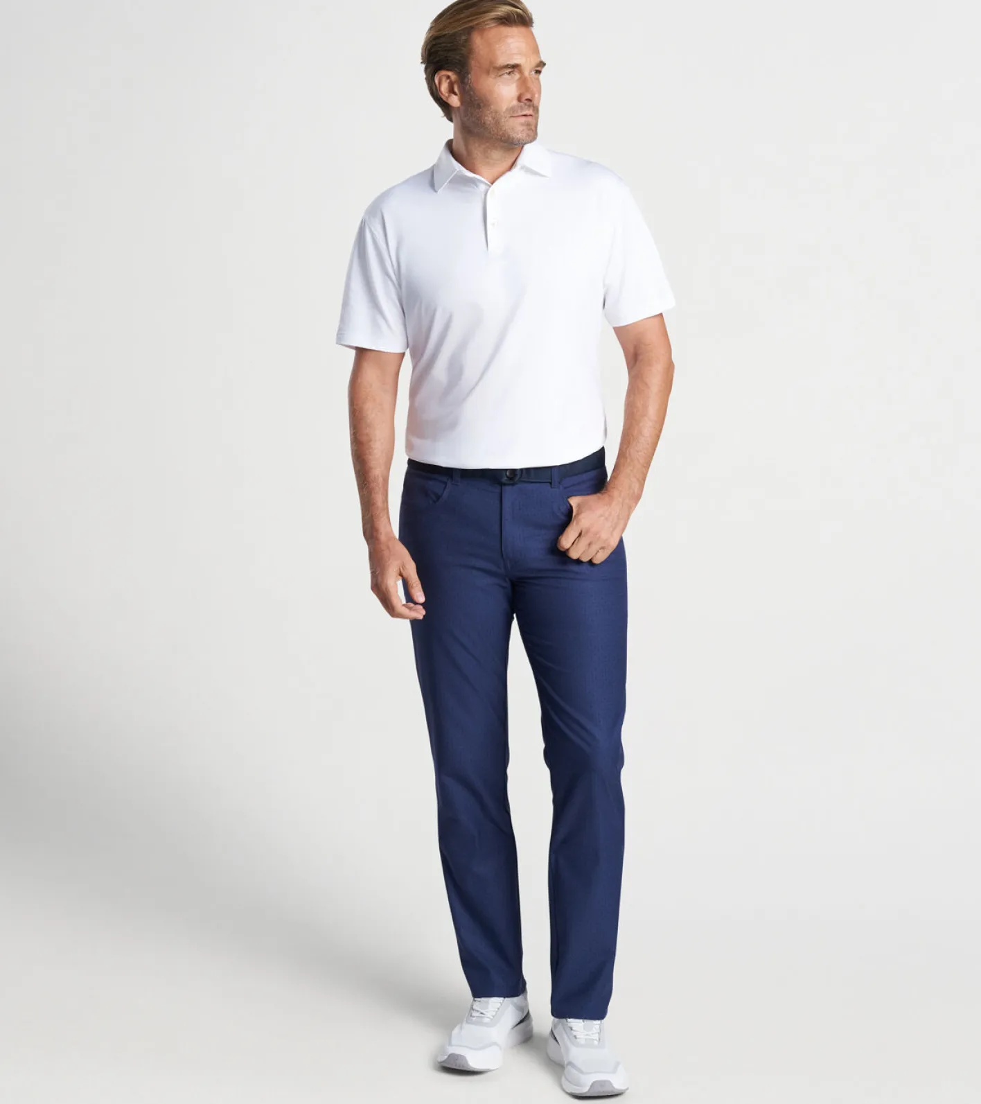 New Peter Millar eb66 Skull In One Performance Five-Pocket Pant Navy