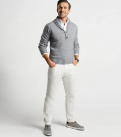 New Peter Millar Eklund Shawl Popover Gale Grey