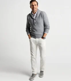 New Peter Millar Eklund Shawl Popover Gale Grey