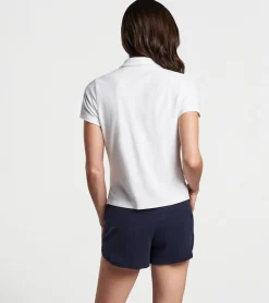 New Peter Millar Elle Terry Polo Navy