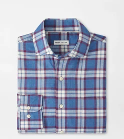 Online Peter Millar Ellis Cotton Sport Shirt TWILIGHT BLUE