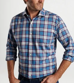 Online Peter Millar Ellis Cotton Sport Shirt TWILIGHT BLUE