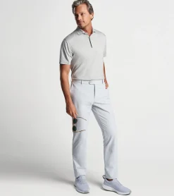 Clearance Peter Millar Excursionist Flex Short Sleeve Polo Atlantic Blue