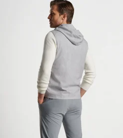 Outlet Peter Millar Excursionist Lite Hooded Vest Platinum