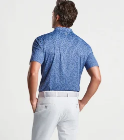 Best Peter Millar Fields Of Carlsbad Performance Jersey Polo BLUE PEARL