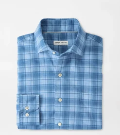 Online Peter Millar Fillmore Cotton Sport Shirt Cottage Blue