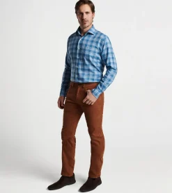 Online Peter Millar Fillmore Cotton Sport Shirt Cottage Blue