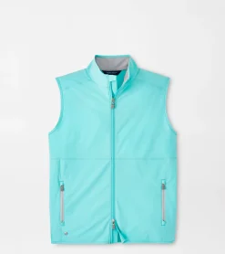 Hot Peter Millar Flex Adapt Full-Zip Vest Turquoise