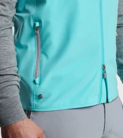 Hot Peter Millar Flex Adapt Full-Zip Vest Turquoise