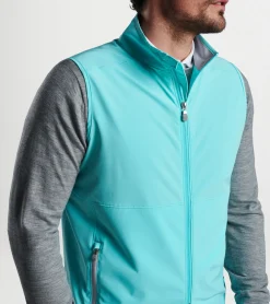 Hot Peter Millar Flex Adapt Full-Zip Vest Turquoise