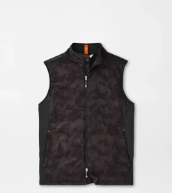 Outlet Peter Millar Fuse Elite Brushstroke Camo Hybrid Vest Black
