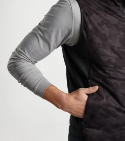 Outlet Peter Millar Fuse Elite Brushstroke Camo Hybrid Vest Black