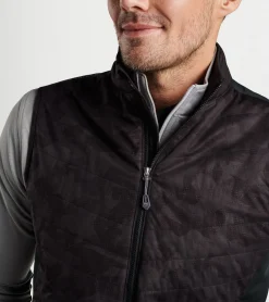 Outlet Peter Millar Fuse Elite Brushstroke Camo Hybrid Vest Black