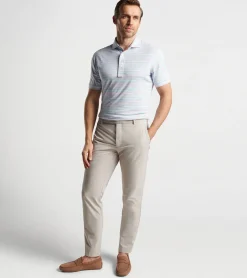 Discount Peter Millar Garcia Performance Jersey Polo Tahoe Blue