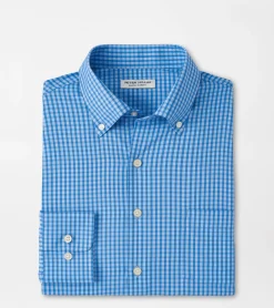 Online Peter Millar Geary Performance Twill Sport Shirt Cape Blue