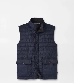 Sale Peter Millar Greenwich Garment-Dyed Vest Carrot